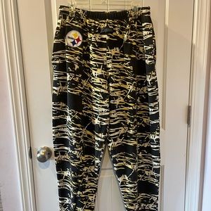 Vintage 90s Pittsburgh Steelers Zubaz Pants size Large